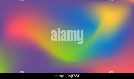 Sfondo colorato a gradiente astratto. Uno sfondo astratto dinamico caratterizzato da una miscela di colori vivaci. Background di progetti creativi, arte digitale, Foto Stock