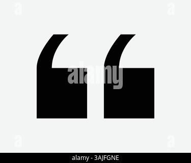 Open Speech Quote Graphic Vector Opening Quotation Mark Punctuation Talk Opinion Communication Communication Dialog Comma Text Balck Symbol Illustrazione Vettoriale