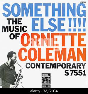 Ornette Coleman - qualcos'altro!!! - Copertina da disco jazz d'epoca Foto Stock
