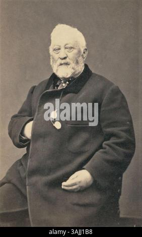 Questa carta-de-visite di Louis Pons del 1865 circa, scattata dal fotografo Pierre Petit, offre uno sguardo alla fotografia e alla ritrattistica francese della metà del XIX secolo. Foto Stock