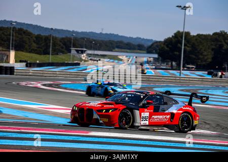 992 James KELLETT (GBR), Pedro EBRAHIM (BRA), Charles CLARK (GBR), Paradine Competition, BMW M4 GT3 EVO, azione durante la 6 ore di Paul Ricard 2025, 1° round del GT World Challenge Europe Endurance Cup 2025, dall'11 al 13 aprile 2025 sul circuito Paul Ricard, a le Castellet, Francia - Photo Grégory Lenormand/DPPI credito: DPPI Media/Alamy Live News Foto Stock