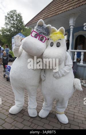 3 luglio 2017 - Naantali, Suomi Finlandia - Moominworld è il parco a tema Moomin, basato sui libri Moomin di Tove Jansson. Moominworld è anche la perfetta combinazione della saga di Tove Jansson e dell'autentica natura dell'arcipelago. 3. Luglio 2017 a Naantali, Finlandia. (Newspix24/Matti Matikainen) - SOLO PER USO EDITORIALE (immagine di credito: © Matti Matikainen via ZUMA Wire) Foto Stock