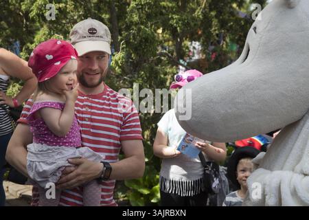 3 luglio 2017 - Naantali, Suomi Finlandia - Moominworld è il parco a tema Moomin, basato sui libri Moomin di Tove Jansson. Moominworld è anche la perfetta combinazione della saga di Tove Jansson e dell'autentica natura dell'arcipelago. 3. Luglio 2017 a Naantali, Finlandia. (Newspix24/Matti Matikainen) - SOLO PER USO EDITORIALE (immagine di credito: © Matti Matikainen via ZUMA Wire) Foto Stock