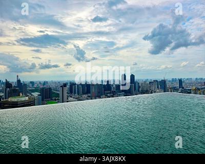 Kuala Lumpur, illuminazione aerea Foto Stock