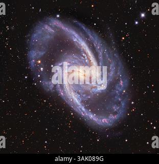 Great Barred Spiral Galaxy, immagine composita Foto Stock
