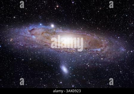 Galassia di Andromeda (M31) Foto Stock