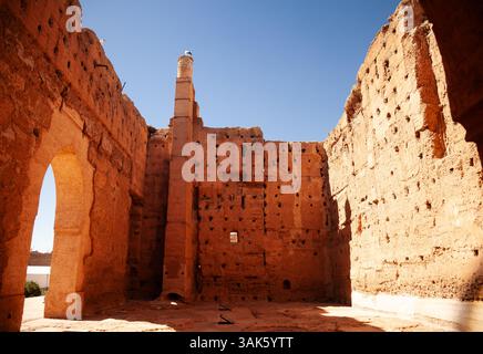Palazzo El Badi, Marrakech, Marocco Foto Stock