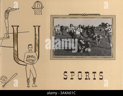 Questo annuario di 1959 anni della University High School di Bisbila mette in evidenza i momenti e i ricordi importanti dell'anno accademico 1958-1959, tra cui risultati accademici, club studenteschi ed eventi sportivi. Foto Stock