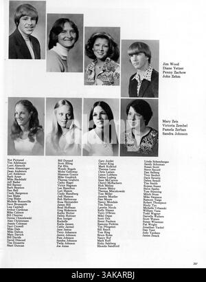 Vol. Pirata Vi: Tesori, il 1977 Park Center High Yearbook, cattura le attrazioni accademiche, atletiche ed extracurriculari dell'anno scolastico 1972-1973. Foto Stock