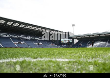 Una visione generale degli Hawthorns, Birmingham prima del match per l'EFL Championship tra West Bromwich Albion e Watford all'Hawthorns di Birmingham. Foto Stock