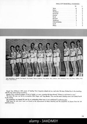L'annuario professionale del 1964, intitolato "Tradewind 64", mette in evidenza gli studenti, gli insegnanti, i club, atletica leggera e eventi importanti dell'anno accademico 1963-1964. Questa scuola superiore annuale fornisce approfondimenti sulla storia afroamericana durante quel periodo. Foto Stock