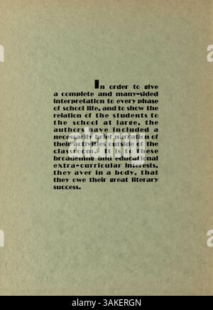 L'Hesperian Yearbook del 1932 cattura i risultati degli studenti della West High School, tra cui la loro partecipazione a accademici, atletica e attività extracurriculari durante l'anno 1931-1932. Foto Stock