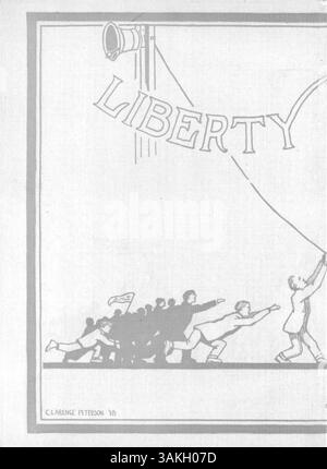 Questa edizione del South High Yearbook 1918, intitolata Liberty Tiger, cattura gli eventi e le persone dell'anno scolastico 1917-1918, con un'enfasi sulla storia afroamericana. Foto Stock