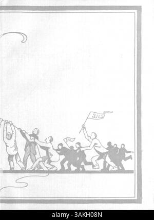 Il South High Yearbook 1918, Liberty Tiger, mostra le attività accademiche e extracurricolari dell'anno scolastico 1917-1918, mettendo in evidenza la storia afroamericana. Foto Stock