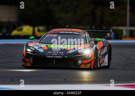188 Miguel RAMOS (POR), Thomas FLEMING (GBR), Guilherme OLIVEIRA (POR), Garage 59 Group, McLaren 720S GT3 EVO, azione durante la 6 ore di Paul Ricard 2025, 1° round del GT World Challenge Europe Endurance Cup 2025, dall'11 al 13 aprile 2025 sul circuito Paul Ricard, a le Castellet, Francia Foto Stock