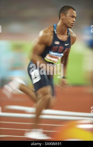 21 agosto 2008 - Pechino, Cina - Bryan Clay (USA) si è classificato terzo nel decathlon maschile 400M alle Olimpiadi di Pechino 2008 in Cina. 21 agosto 2008. (Immagine di credito: © Troy Wayryen/ZUMAPRESS.com) Foto Stock