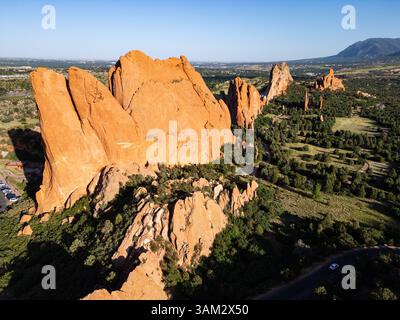 Garden of the Gods, parco pubblico, Colorado Springs, Colorado Foto Stock