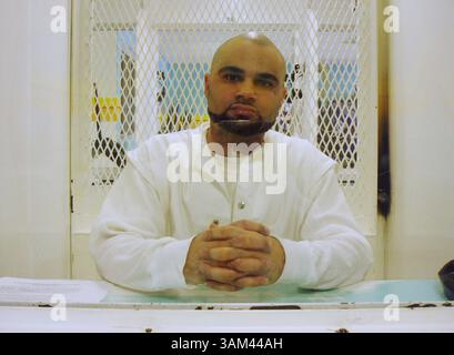 3 marzo 2004 - Stati Uniti - KRT US NEWS STORY SLUGGED: DEATHROW-TEXAS KRT PHOTOGRAPH BY HOWARD WITT/CHICAGO TRIBUNE (23 marzo) Marcus Cotton, 29, un detenuto nel braccio della morte del Texas è stato giustiziato il 3 marzo 1996 per l'omicidio di a ft. Procuratore della contea di Bend. (nk) 2004 (diversità) (immagine di credito: © Howard Witt/mct/ZUMAPRESS.com) Foto Stock