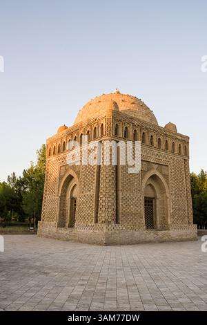 Mausoleo di Ismail Samani nella città di Bukhara, Uzbekistan Foto Stock