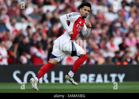 Emirates Stadium, Londra, Regno Unito. 12 aprile 2025. Premier League Football, Arsenal contro Brentford; Ethan Nwaneri dell'Arsenal credito: Action Plus Sports/Alamy Live News Foto Stock