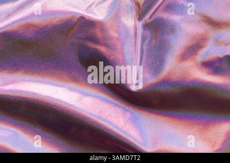 Texture olografica rosa increspata Foto Stock