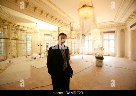 10 aprile 2007 - Lexington, Kentucky, Stati Uniti - il direttore della Residenza dei governatori Kenny Bishop supervisionerà tutti i lavori di ristrutturazione della Mansion, lunedì 10 aprile 2007 a Frankfort, Kentucky. (Mark Cornelison/Lexington Herald-leader/MCT) (immagine di credito: © Mark Cornelison/MCT/ZUMAPRESS.com) Foto Stock