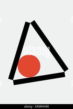 Illustrazione della sfera triangolare Illustrazione Vettoriale