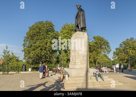 Statua del generale James Wolfe al Royal Observatory, Greenwich Park, Londra, Inghilterra, Gran Bretagna, Londra, Inghilterra meridionale, Gran Bretagna Foto Stock