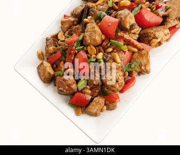 13 marzo 2014 - Chicago, il, USA - Unite un gruppo online intorno al pollo kung pao. (Immagine di credito: © Bill Hogan/MCT/ZUMAPRESS.com) Foto Stock