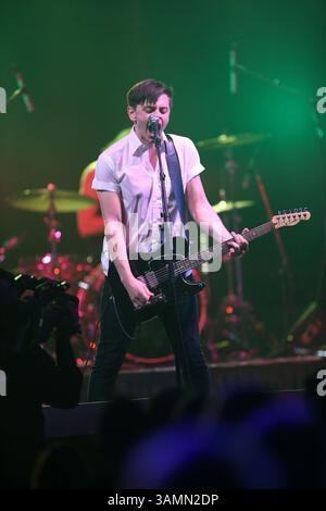 29 marzo 2014 - Winnipeg, Manitoba, Canada - Walk Off the Earth si esibisce durante i Juno Gala Awards al RBC Convention Centre. (Credito: Bruce Fedyck/ZUMAPRESS.com) Foto Stock