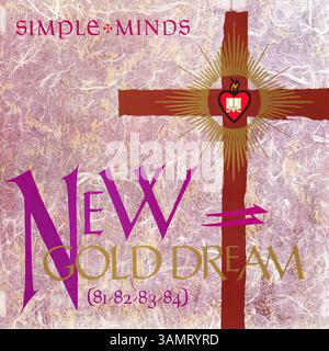 Simple Minds - New Gold Dream - copertina in vinile vintage Foto Stock