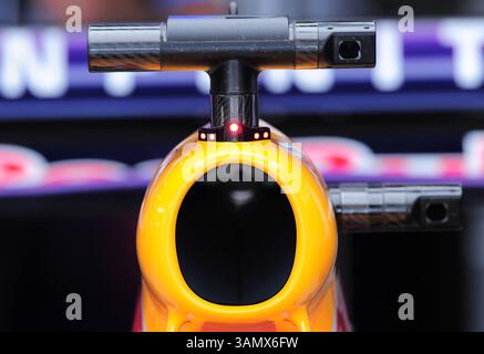 15 marzo 2014 - Melbourne, Victoria, Australia - presa d'aria della vettura di Sebastian Vettel durante le prove 3 del terzo giorno del Gran Premio d'Australia di Formula 1 2014, Melbourne, Australia. (Immagine di credito: © Theo Karanikos/ZUMAPRESS.com) Foto Stock