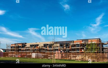 Appartamenti in costruzione a Dublino, Irlanda. Foto Stock