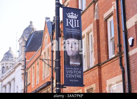 Centro visitatori Re Riccardo III presso la Cattedrale, a Leicester, Regno Unito Foto Stock