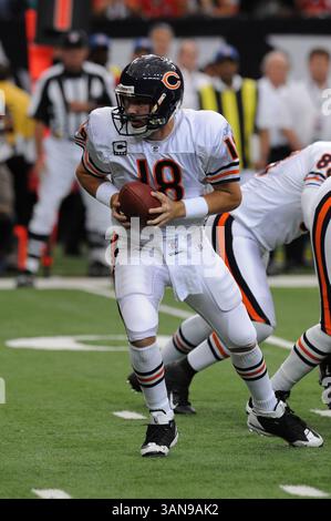 12 ottobre 2008 - Atlanta GA..Chicago Bears Kyle Orton #18 in azione al Georgia Dome di Atlanta GA..Atlanta Falcons ha sconfitto i Chicago Bears 22-20.Bill McGuire / CSM (Credit Image: © Cal Sport Media/ZUMA Press) Foto Stock