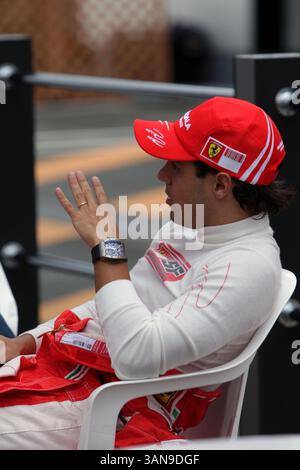 Felipe massa (BRA) Ferrari...Campionato del mondo di Formula 1, Rd16, Gran Premio del Giappone, giornata delle qualifiche, circuito Fuji, Giappone, sabato 11 ottobre 2008. Foto Stock