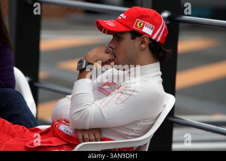 Felipe massa (BRA) Ferrari...Campionato del mondo di Formula 1, Rd16, Gran Premio del Giappone, giornata delle qualifiche, circuito Fuji, Giappone, sabato 11 ottobre 2008. Foto Stock