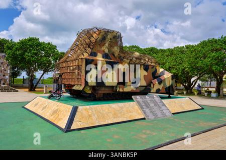 Sri Lanka, Provincia del Nord, Penisola di Jaffna, Elephant Pass Road, Hasalaka Gamini War Memorial Foto Stock