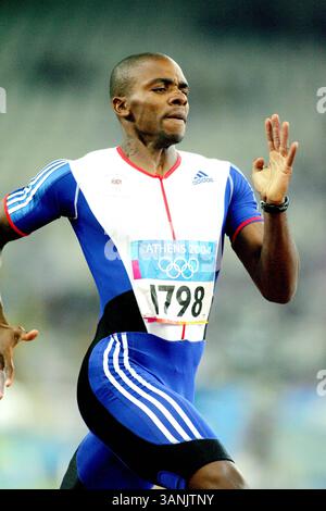 24 agosto 2004 - Scarborough, North Yorkshire, Inghilterra - MALACHI DAVIS. GRAN BRETAGNA. MENS 400M.ATENE, GRECIA.20/08/2004.DI2453. Paul McFegan / / Olimpiadi del 2004,2004. (Immagine di credito: © Globe Photos/ZUMAPRESS.com) Foto Stock