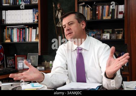 19 giugno 2011 - Quito, PICHINCHA, Ecuador - Quito-Ecuador.-16/06/2011.PolÃ­tica, Para El Comercio..foto de AndrÃ©s PÃez. Asambleista por la Izquierda DemocrÃtica..FotÃ³grafo: Patricio TErÃn / EL COMERCIO (immagine di credito: © El Comercio/GDA/ZUMAPRESS.com) Foto Stock
