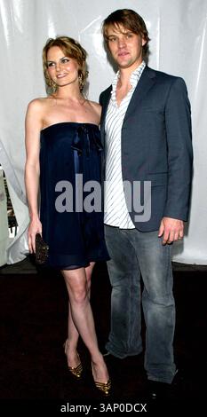 17 maggio 2007 - New York, NY, STATI UNITI D'AMERICA - Jennifer Morrison e la fidanzata Jesse Spencer dello spettacolo ''House'' posa per le foto alla Fox 2007 Programming Presentation al Wollman Rink a Central Park a New York il 17 maggio 2007. .. PATRICK- K53053PAT (immagine di credito: © Globe Photos/ZUMAPRESS.com) Foto Stock