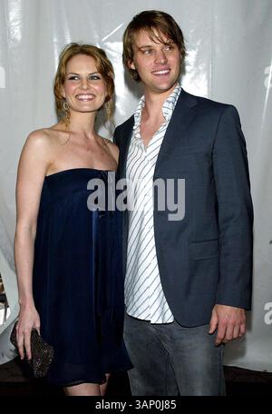 17 maggio 2007 - New York, NY, STATI UNITI D'AMERICA - Jennifer Morrison e la fidanzata Jesse Spencer dello spettacolo ''House'' posa per le foto alla Fox 2007 Programming Presentation al Wollman Rink a Central Park a New York il 17 maggio 2007. .. PATRICK- K53053PAT (immagine di credito: © Globe Photos/ZUMAPRESS.com) Foto Stock