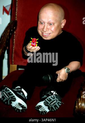 1 gennaio 2011 - K25343JK SD0614.UN ASPETTO IN NEGOZIO DI ''MINI-ME'' VERNE J. TROYER PER PROMUOVERE IL NUOVO GIOCATTOLO ALLA MODA ''MICRO PETS'' PRESSO TOYS ''R'' US A TIME SQUARE, NEW YORK CITY. JOHN KRONDES/ 2002 (immagine di credito: © Globe Photos/ZUMAPRESS.com) Foto Stock