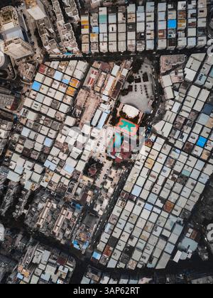 Vista aerea del cortile nascosto a Shenzhen, Cina. Foto Stock