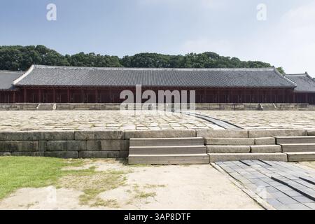 Jongmyo Shrine a Seoul, Corea del Sud, Patrimonio dell'Umanità, Seoul, Corea del Sud, Asia Foto Stock