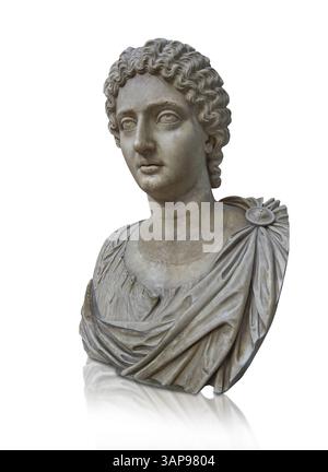 Busto ritratto romano di donne imperiali severiane, forse Julia Mesa, Julia donna o Julia Soemia, madre dell'imperatore Eliogabalo. Secondo centesimo Foto Stock