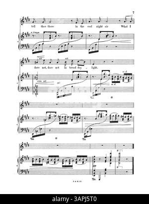 Una cover di spartiti per "To the Queen of My Heart", cantata da Miss Louise Phillips e Mr. Herbert Thorndike. Il pezzo è catalogato come N. 2 in e, numero di targa P. & H. 117. La copertina posteriore include un album di canzoni di Pitt & Hatzfeld. Foto Stock