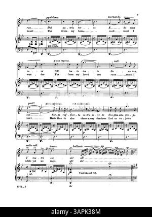 La copertina di "Queen of the Night" da University of Oregon Libraries vede la signora Jane Sloman Torry, autrice di "Poem of Love", "carina" e "Drifting Away". Include testo in inglese e italiano, targa numero 1773, e la quarta di copertina pubblicizza brani musicali da "The Very Latest Songs by C.A. White". Foto Stock