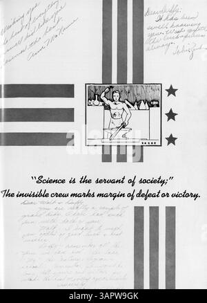 L'annuario "Polaris" della North High School, 1943, documenta l'anno scolastico 1942-1943, tra cui la vita studentesca, gli insegnanti, l'atletica, i club, e la storia afroamericana. Foto Stock