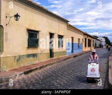 Venezuela. Stato di Falcon. Città di Coro. Architettura coloniale. Foto Stock